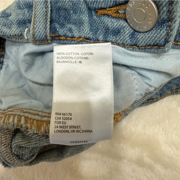 BDG Urban Outfitters Light Blue Denim Jeans Slim Straight Size 30 RN#66170 - Picture 6 of 6